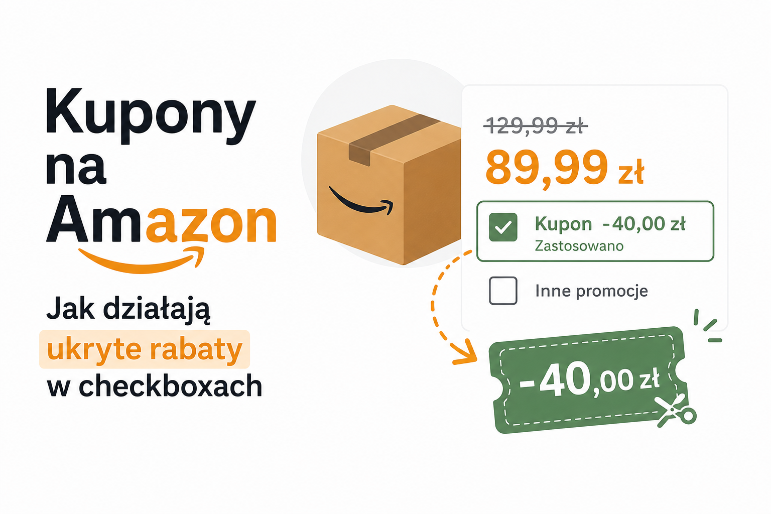 Kupony na Amazon — jak działają ukryte rabaty w checkboxach